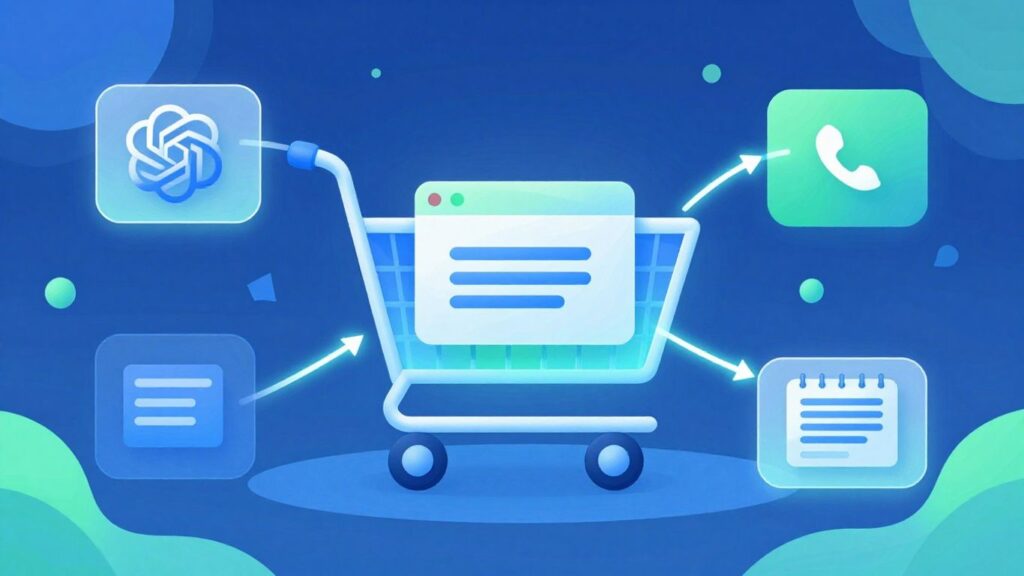 WooCommerce i ChatGPT połączone w cyfrowej integracji.