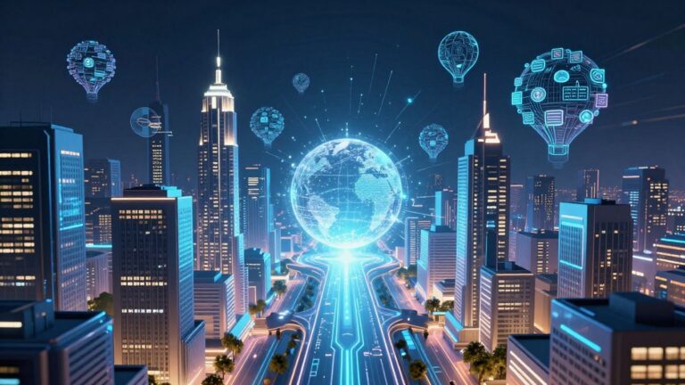 Przyszłość SEO: miasta, połączenia, dane, innowacja.