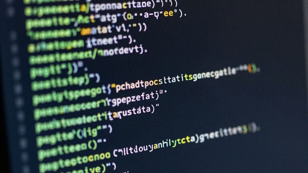 Kod WordPressa na ekranie komputera