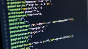 Kod WordPressa na ekranie komputera