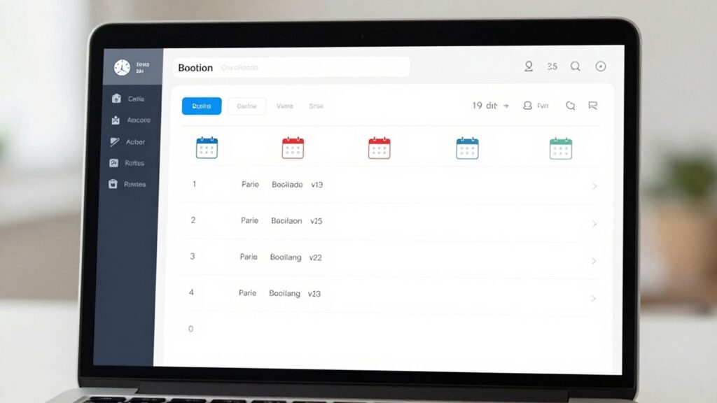 Laptop z systemem rezerwacji online