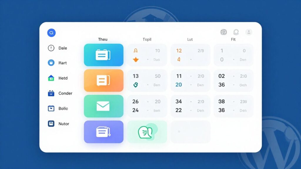 WordPress booking plugins interface with calendar slots.