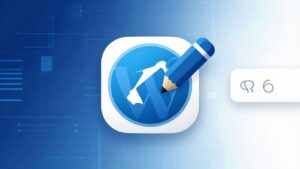 Logo WordPress i ikona edycji adresu URL