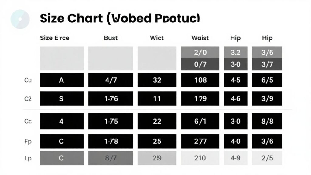 Tabela rozmiarów na stronie produktu WooCommerce