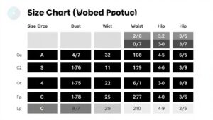 Tabela rozmiarów na stronie produktu WooCommerce