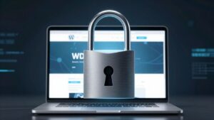 Kłódka chroniąca stronę WordPress przed kradzieżą treści.